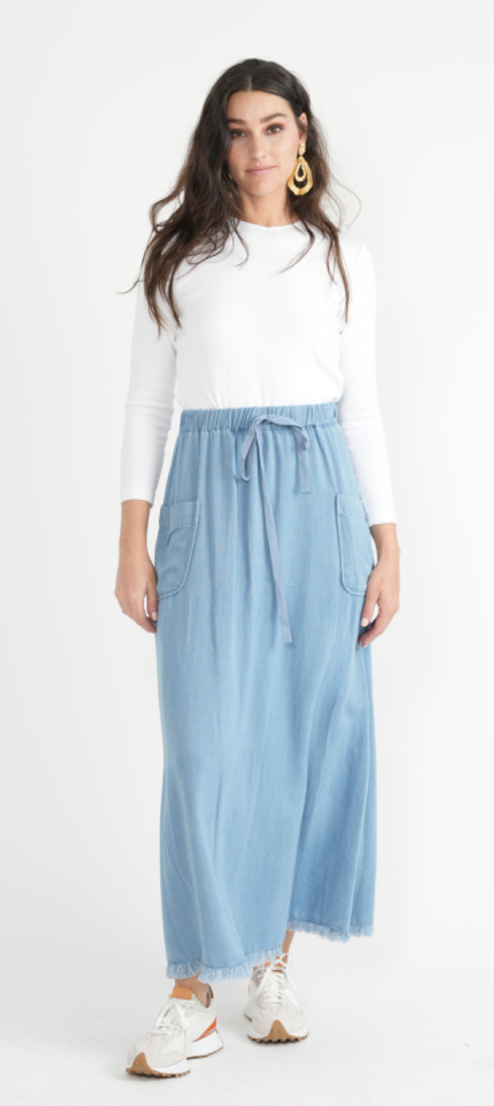 THE A-LINE POCKET MAXI SKIRT