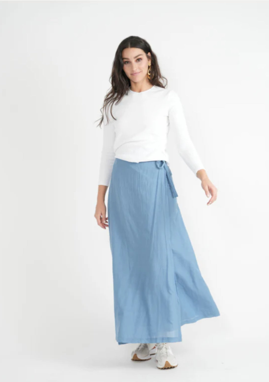 GAUZE WRAP SKIRT