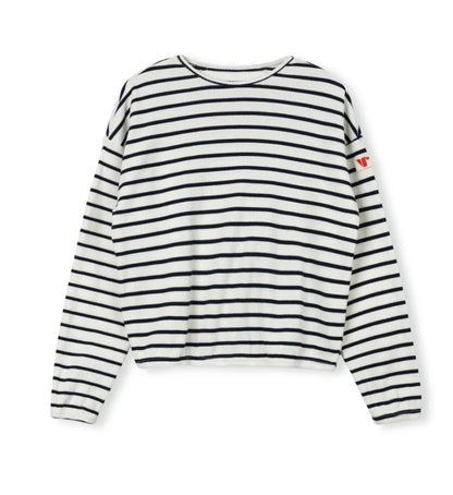 STRIPED WAFFLE TEE