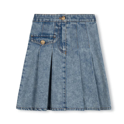 SINGLE POCKET DENIM SKIRT