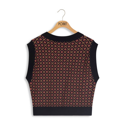 POINT JACQUARD VEST