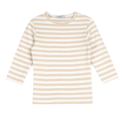 STRIPED RIBBED TEE