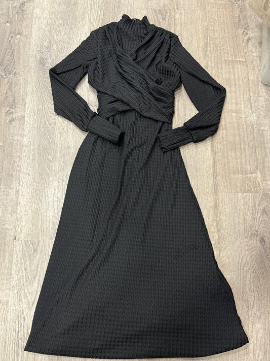 WOVEN CROSSOVER DRESS