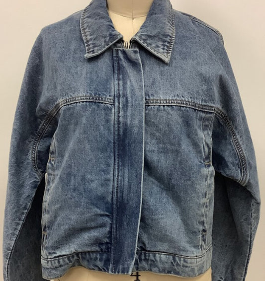 DENIM CROP JACKET