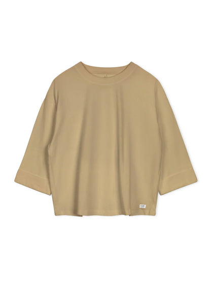 POINT 3/4 CUFF-UP LABEL TEE