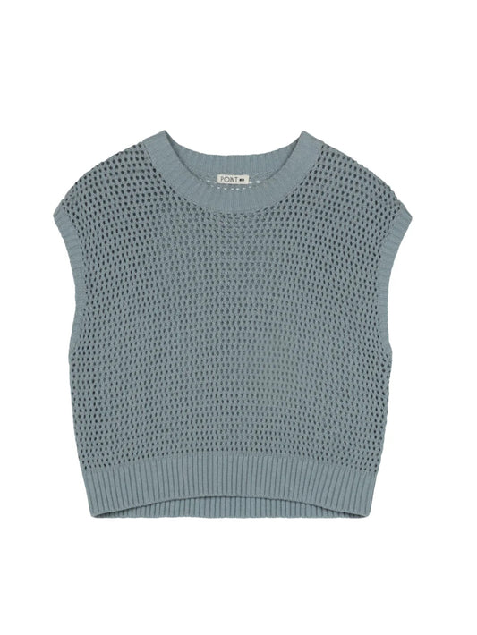 POINT WIDE KNIT VEST
