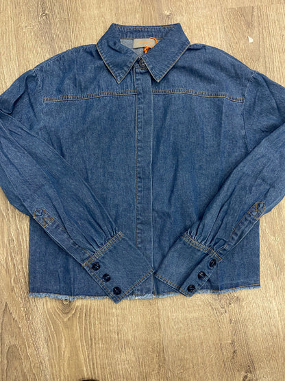 CROP DENIM JACKET