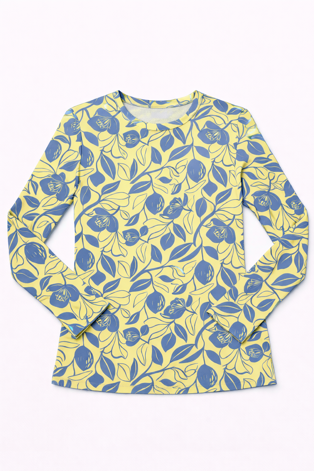 BLUE/YELLOW FLORAL TEE
