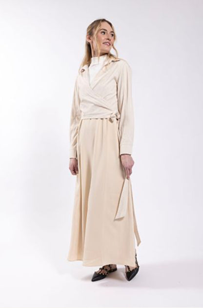 CORDUROY WRAP TOP