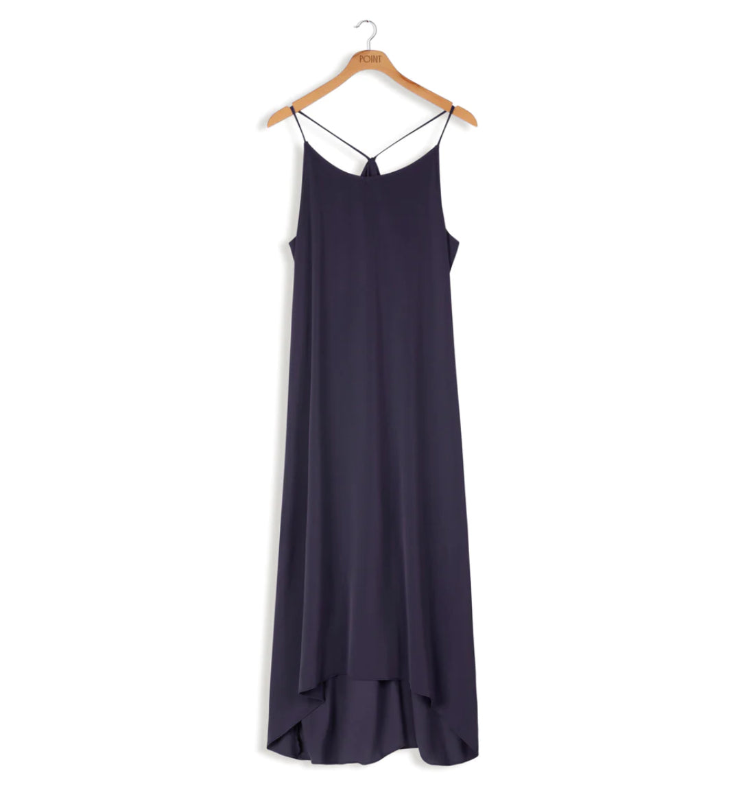 POINT HI LOW SLIP DRESS