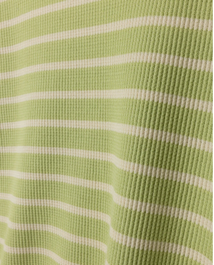 STRIPED WAFFLE TEE