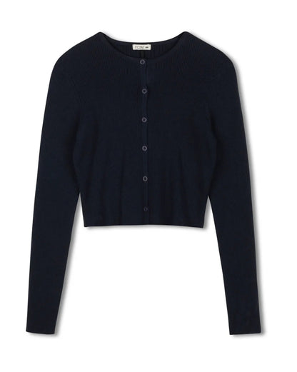 POINT KNIT CROPPED CARDIGAN