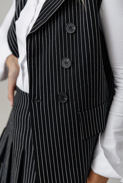 PINSTRIPE BLAZER VEST