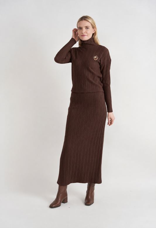 CABLE KNIT MAXI SET