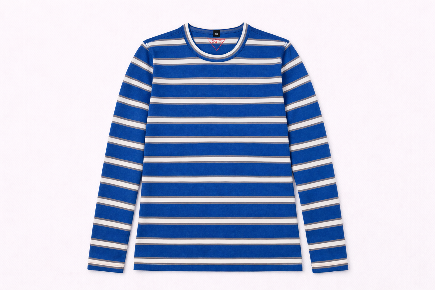 24/7 STRIPED BLUE TEE