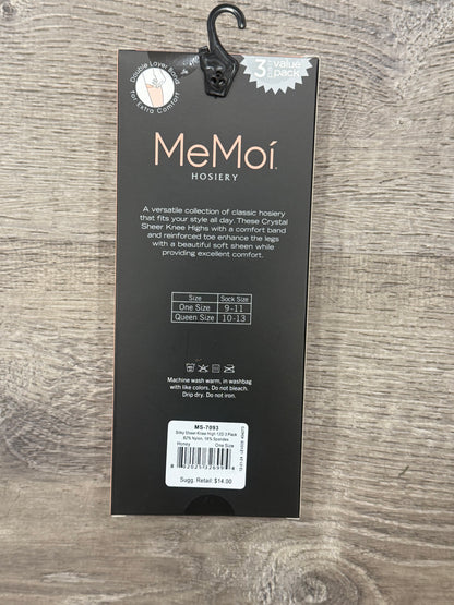 MEMOI KNEE HIGHS THREE PACK