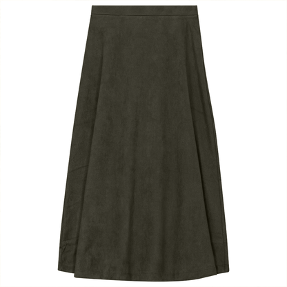 LADIES SUEDE A - LINE MIDI SKIRT