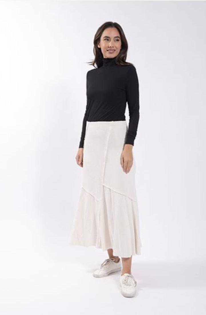 CORDUROY PANEL SKIRT