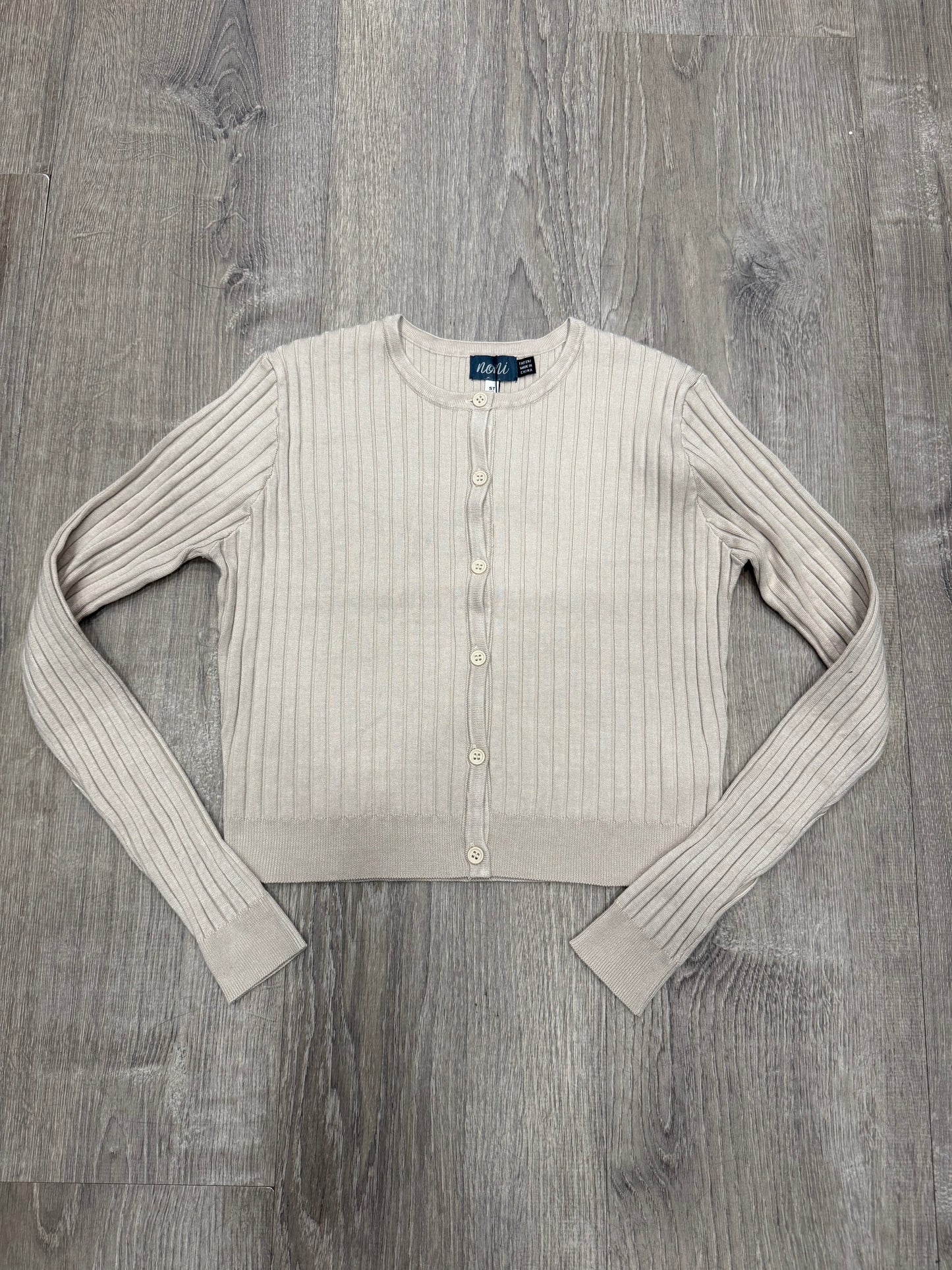 RIBBED CROPPED  CARDIGAN