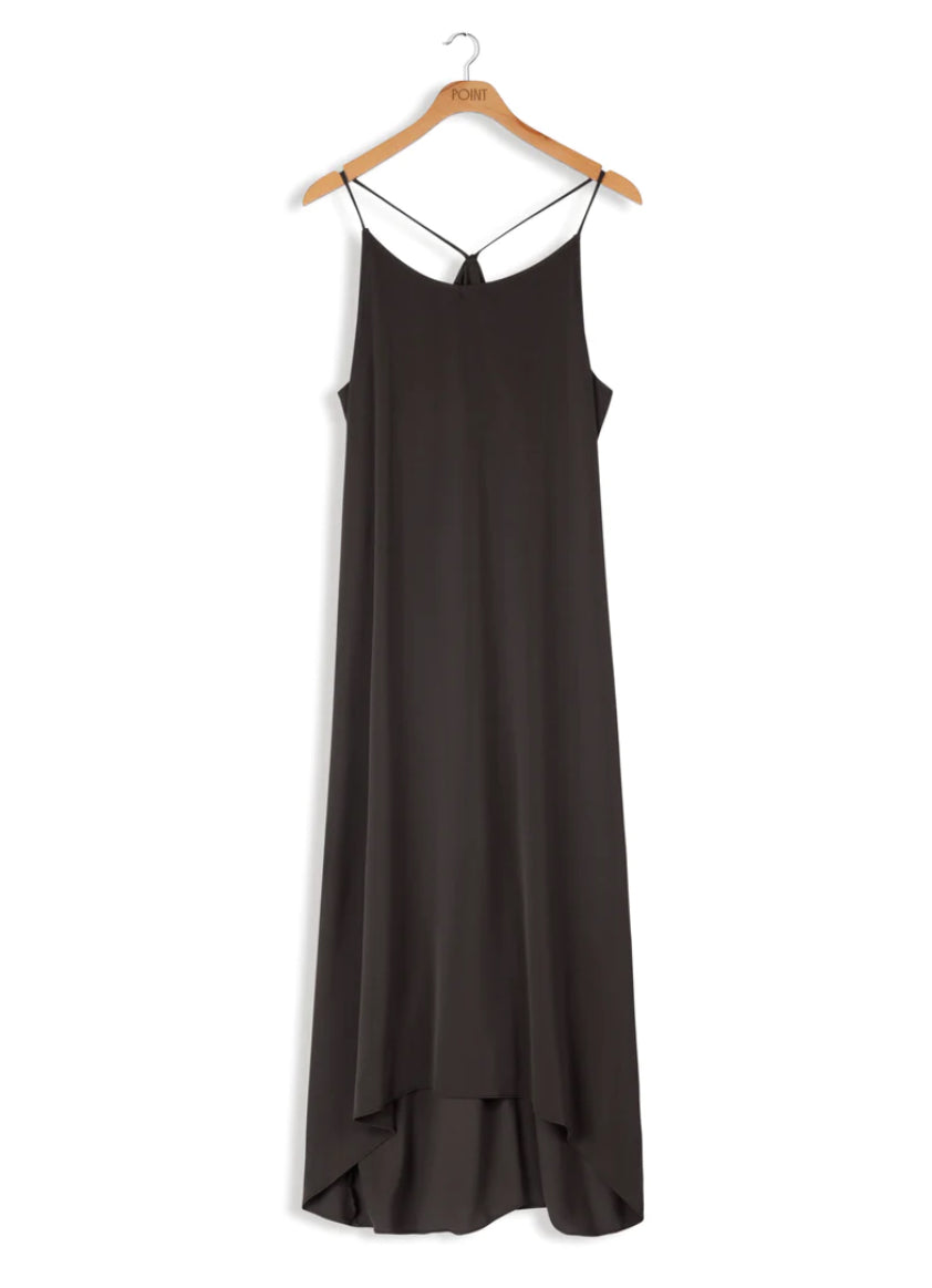 POINT HI LOW SLIP DRESS