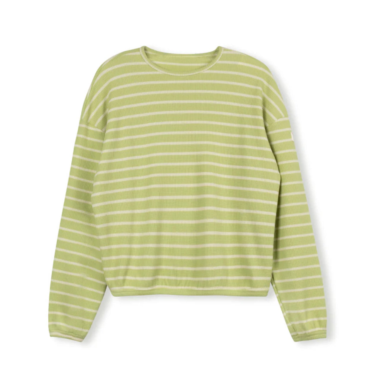 STRIPED WAFFLE TEE