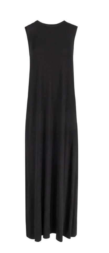 SLEEVELESS STRAIGHT MAXI DRESS