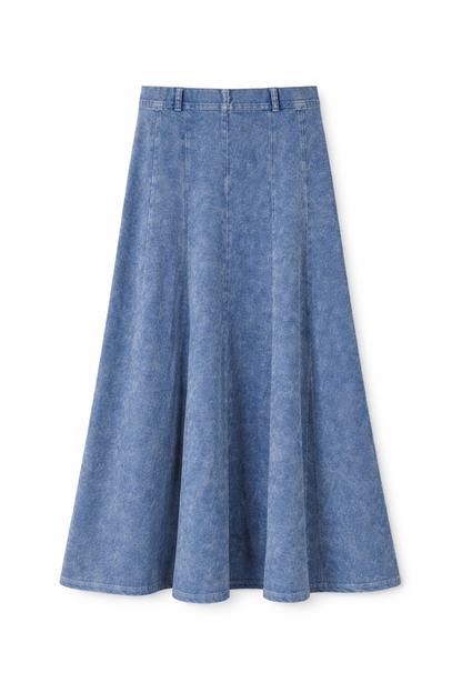 GIRLS WASHED PANELED SKIRT