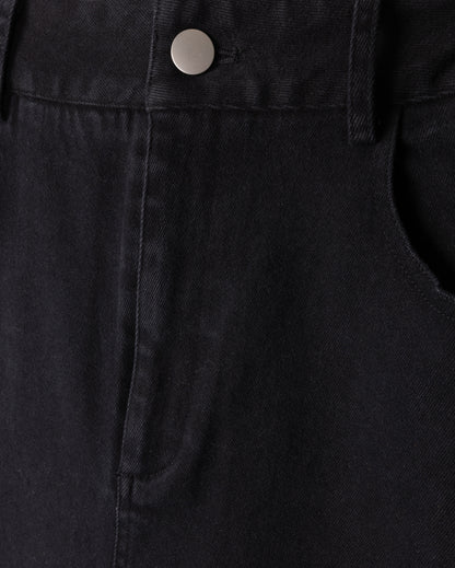 DENIM STRAIGHT MAXI SKIRT