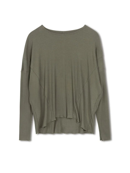 POINT LONG SLEEVE DOLMAN TOP