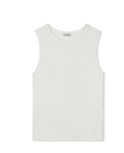 POINT CREW NECK TANK