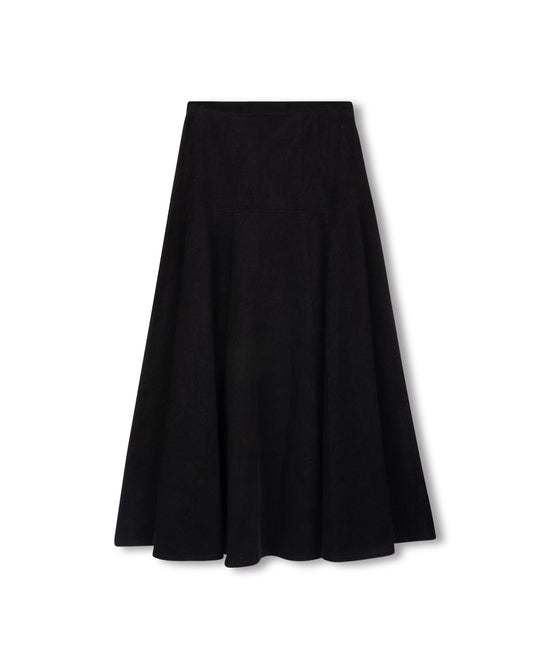 CORDUROY YOLK SKIRT