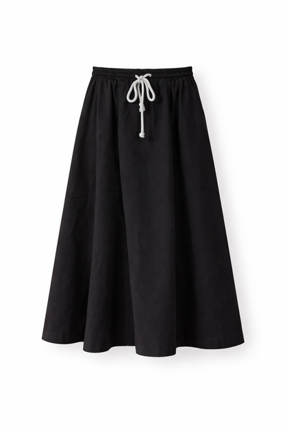 MIDI DENIM PANEL SKIRT