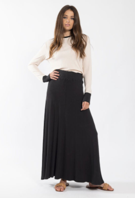 RIBBED ALINE SKIRT