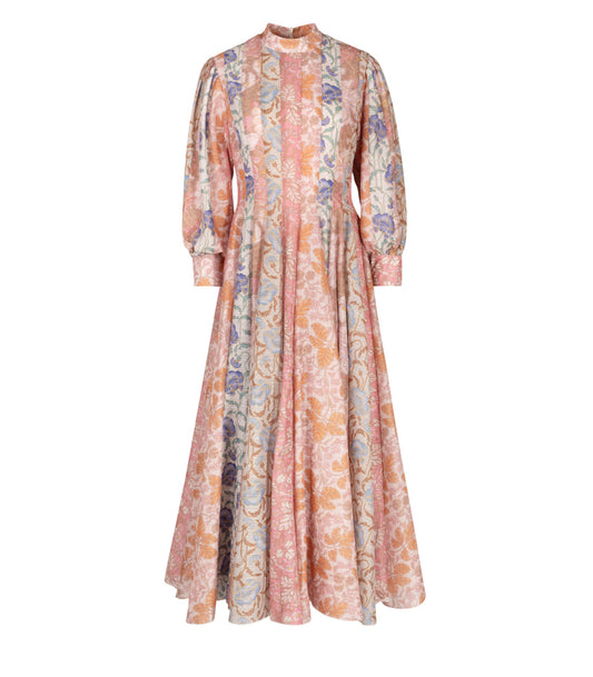 CHIFFON PRINTED MAXI DRESS