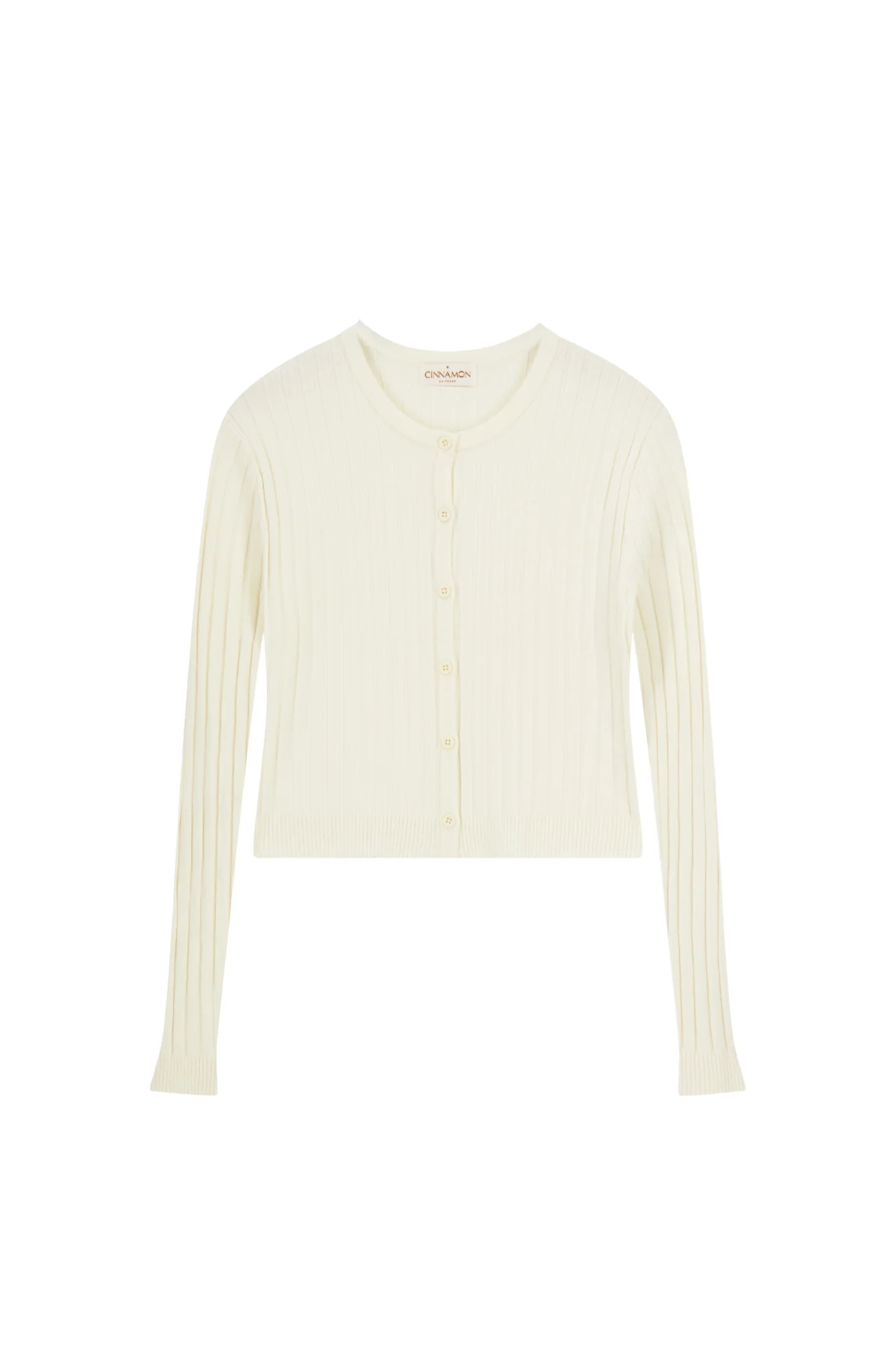 CINNAMON CLASSIC CROP RIBBED CARDI