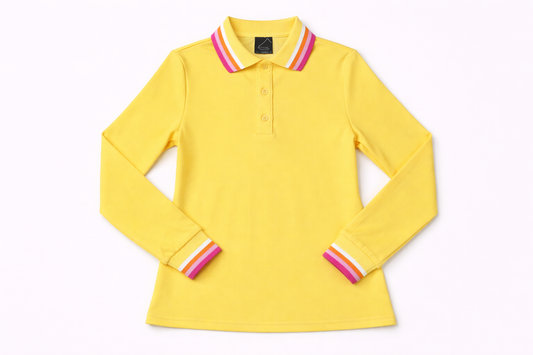 STRIPED COLLARED TEE