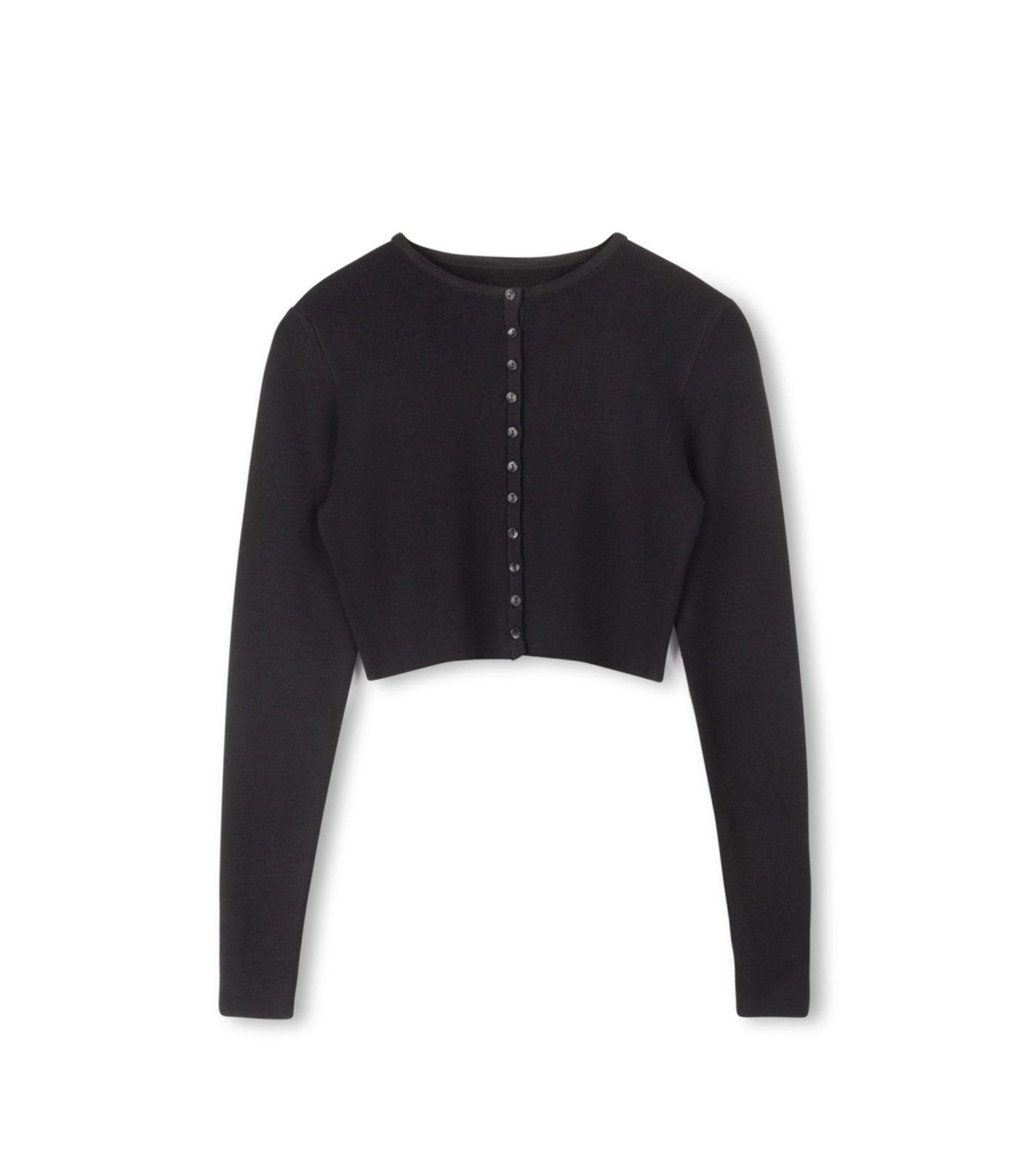 KNIT CROPPED CARDIGAN