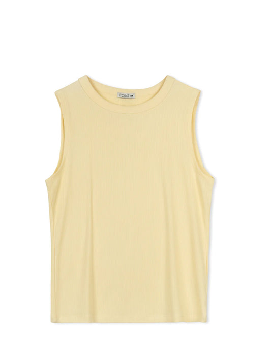POINT CREW NECK TANK