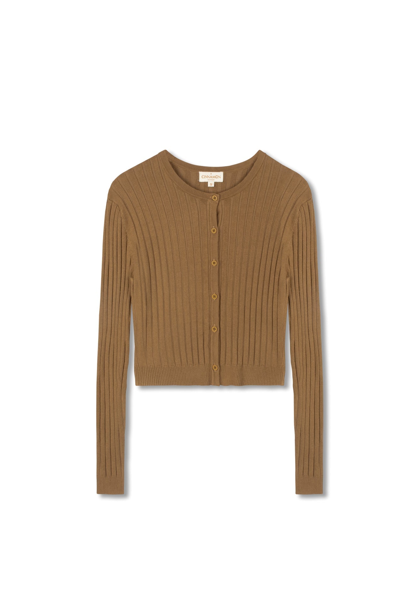 CINNAMON RIBBED CARDI – Fallon's
