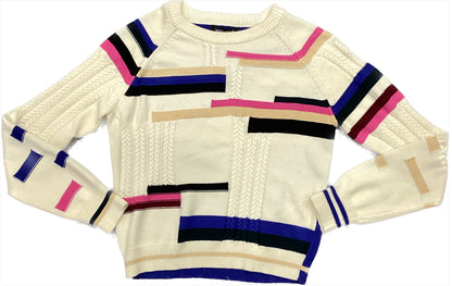 MULTICOLOR CABLE KNIT