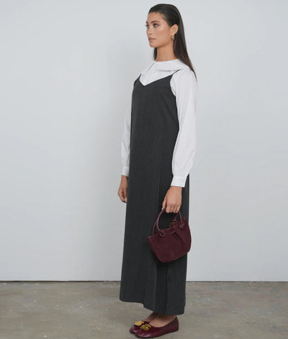 POINT BRUSHED A-LINE MAXI JUMPER