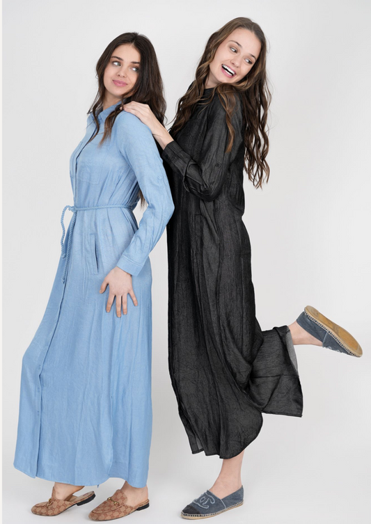 LADIES LONG SHIRT DRESS