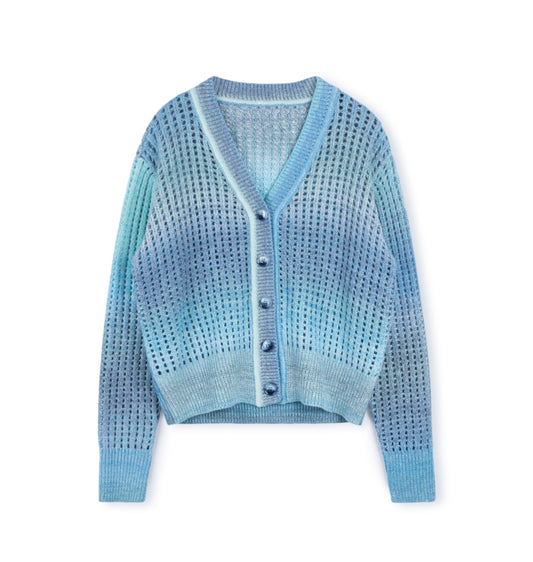 MESH KNIT CARDIGAN