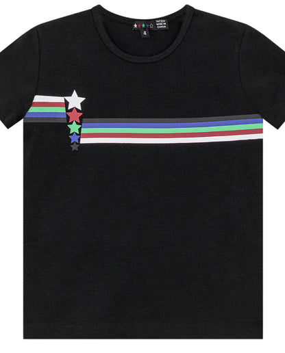 STRIPE DETAIL SET IN BLACK