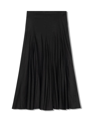 POINT LINEN GORE SKIRT