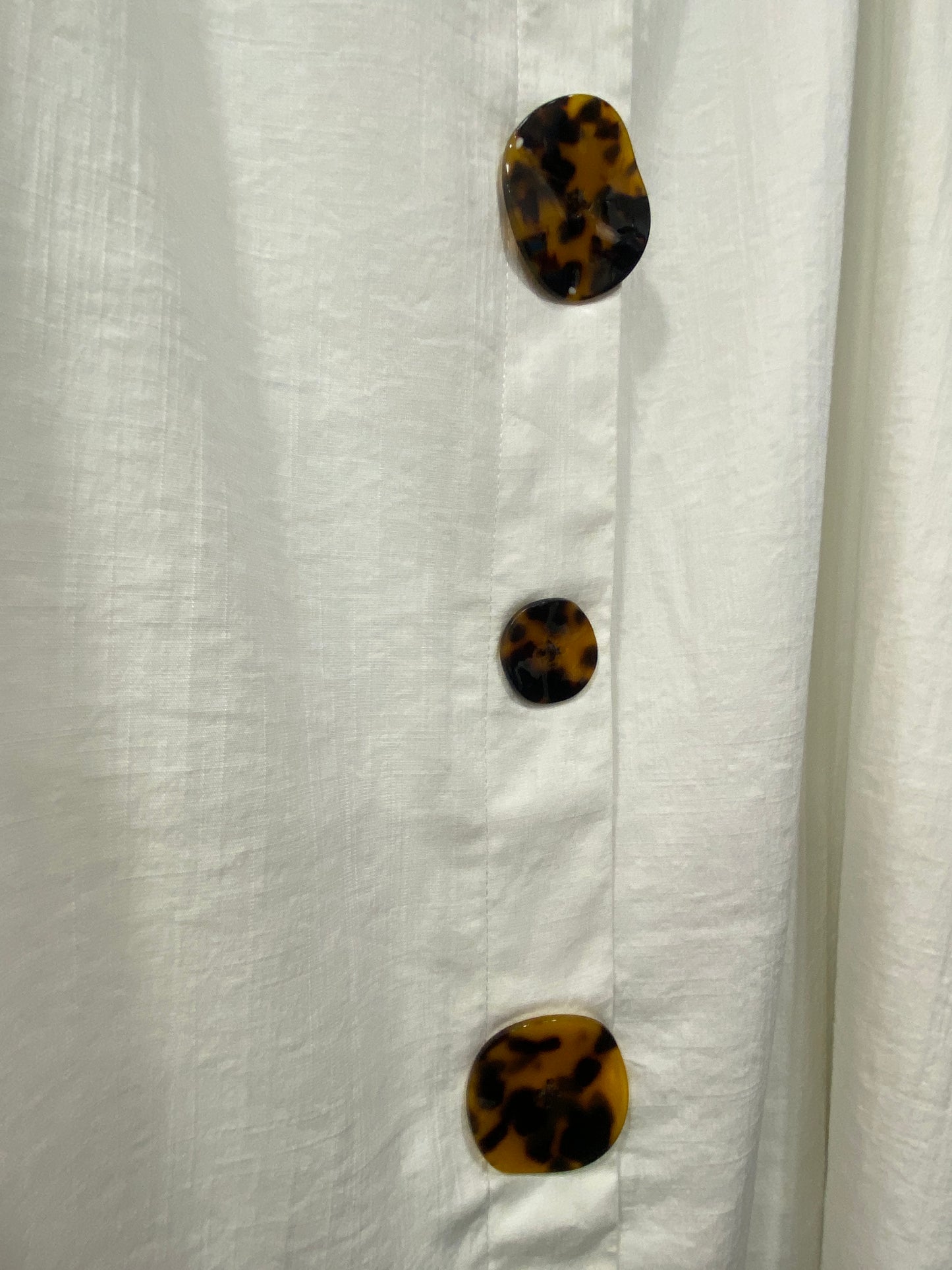 LEOPARD BUTTON DETAIL SKIRT