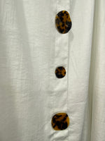 Load image into Gallery viewer, LEOPARD BUTTON DETAIL SKIRT
