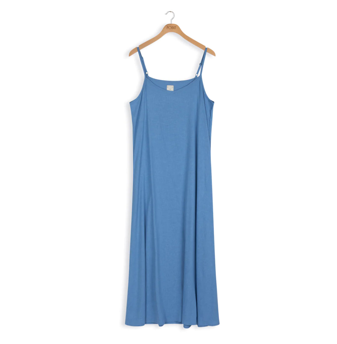 POINT LINEN SLIP DRESS