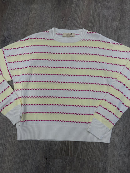 COLORFUL STRIPED KNIT CREW NECK