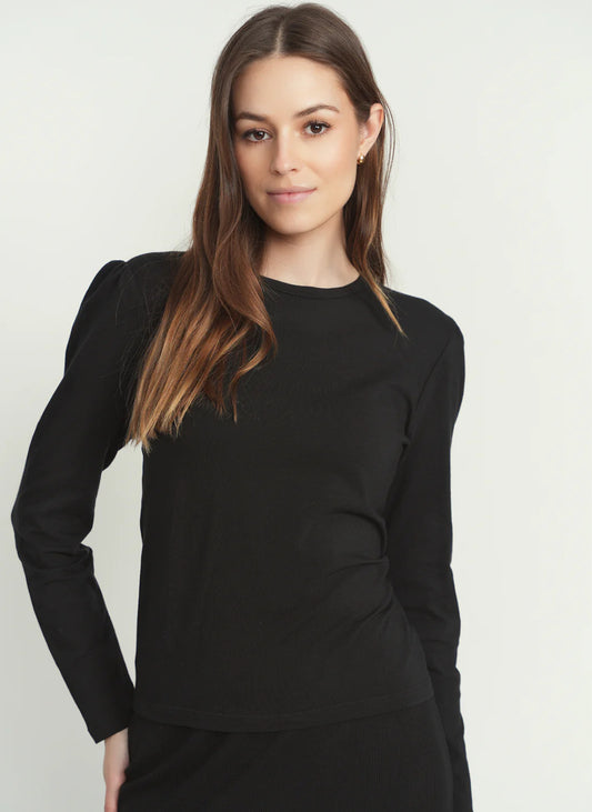 POINT PUFF SLEEVE CREW TEE